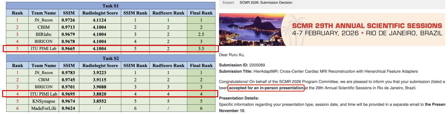 CMRxRecon 2025 Special Tasks